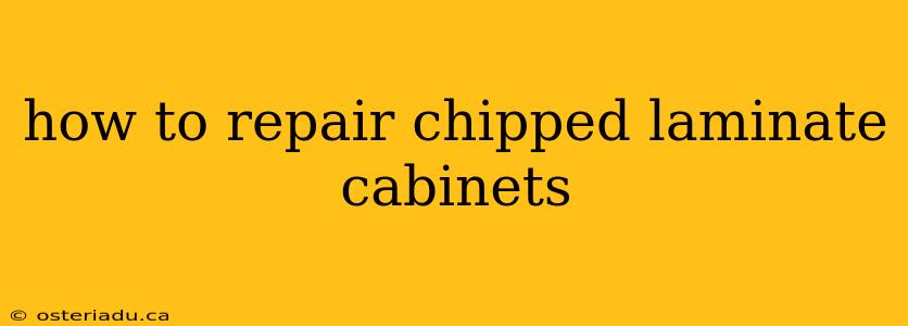 how to repair chipped laminate cabinets