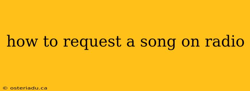 how to request a song on radio