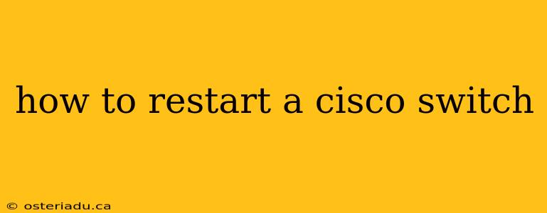 how to restart a cisco switch