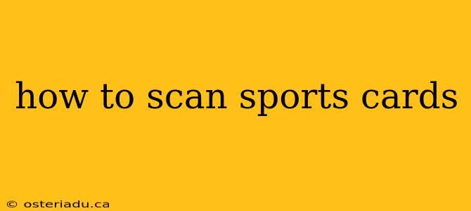 how to scan sports cards