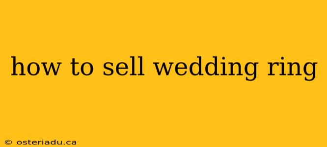 how to sell wedding ring