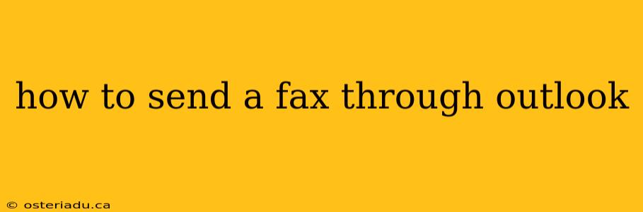 how to send a fax through outlook