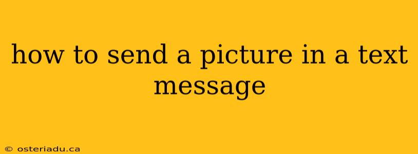 how to send a picture in a text message