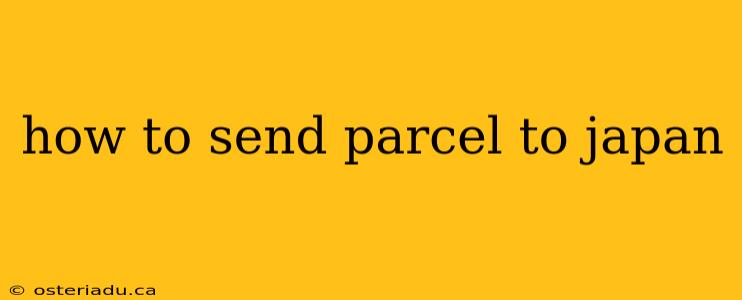 how to send parcel to japan