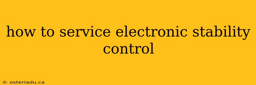 how to service electronic stability control