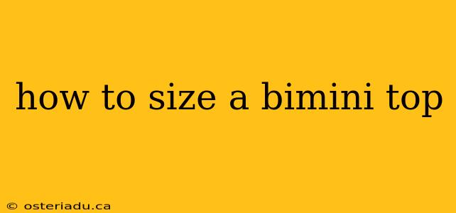 how to size a bimini top