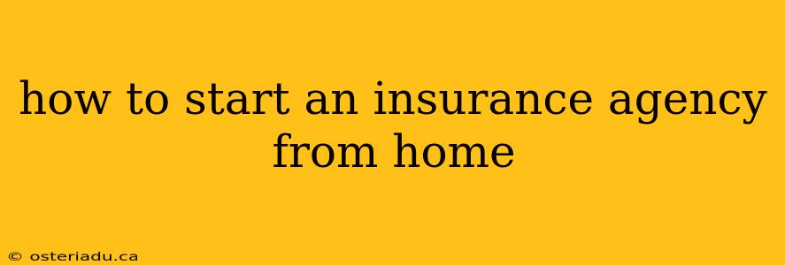 how to start an insurance agency from home