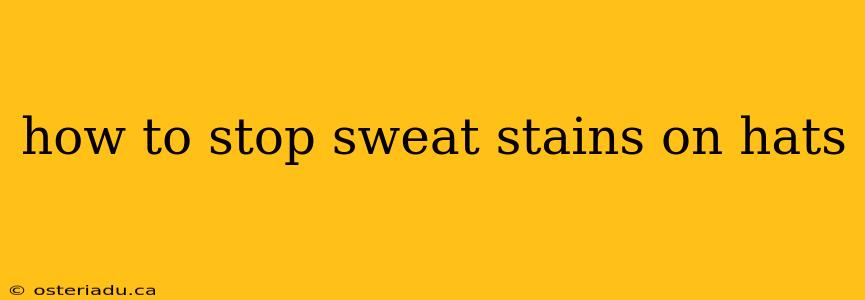 how to stop sweat stains on hats