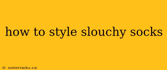 how to style slouchy socks