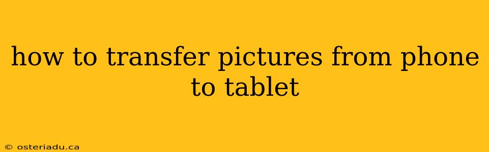 how to transfer pictures from phone to tablet