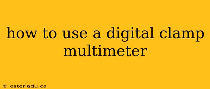 how to use a digital clamp multimeter