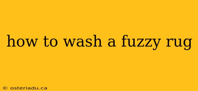 how to wash a fuzzy rug