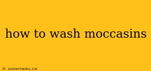 how to wash moccasins