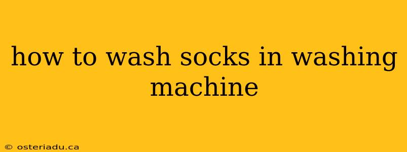 how to wash socks in washing machine