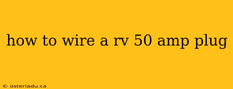 how to wire a rv 50 amp plug